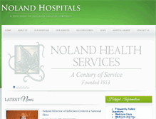Tablet Screenshot of nolandhospitals.com